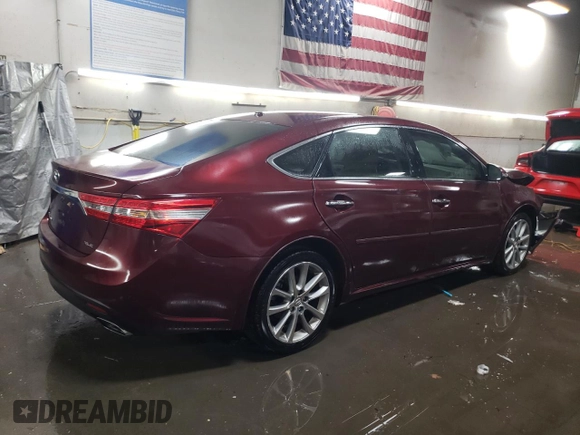 2014 Toyota Avalon Limited with VIN 4T1BK1EB4EU100567, listed as a Copart auction lot 88727145 with 36,930 mi miles and Salvage Title. Bid and sale history available at carsss.com. Image 3.