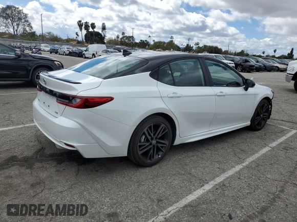 2025 Toyota Camry LE with VIN 4T1DAACK0SU003652, listed as a Copart auction lot 49150245 with 13,456 mi miles and Salvage Title. Bid and sale history available at carsss.com. Image 3.