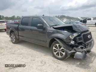 2020 Ford F-150 XL with VIN 1FTEW1CP2LKF36993, listed as a Copart auction lot 59711375 with 92,098 mi miles and Salvage title. Bid and sale history available at DreamBid. Image 4.