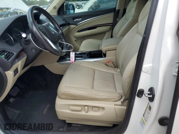 2014 Acura MDX Technology with VIN 5FRYD3H4XEB001468, listed as a Copart auction lot 63734735 with Not provided miles and Salvage title. Bid and sale history available at DreamBid. Image 7.