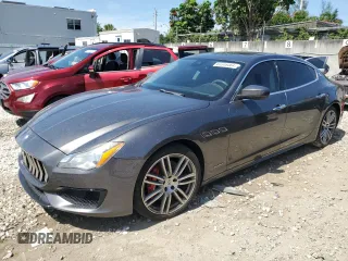 2017 Maserati Quattroporte z VIN ZAM56RPS0H1229750, wystawiony jako Copart lot #63309364 z przebiegiem 39 356 mil mil oraz Nie do naprawy • Non repairable. Historia ofert i sprzedaży dostępna na DreamBid. Obrazek 1.