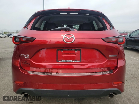 2024 Mazda CX-5 S Select with VIN JM3KFBBL3R0447078, listed as a Copart auction lot 53062645 with 17,580 mi miles and Salvage Title. Bid and sale history available at carsss.com. Image 6.