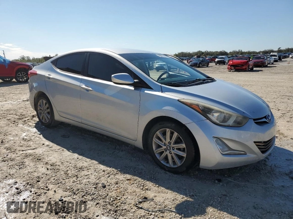 2015 Hyundai Elantra SE with VIN 5NPDH4AE6FH554537, listed as a Copart auction lot 41907465 with 106,131 mi miles and Salvage Title. Bid and sale history available at DreamBid. Image 4.