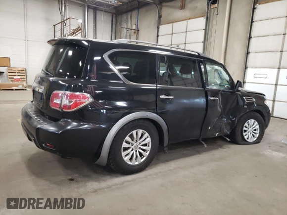 2018 Nissan Armada SV with VIN JN8AY2NC4J9550265, listed as a Copart auction lot 74970624 with 248,847 mi miles and Salvage Title. Bid and sale history available at carsss.com. Image 3.
