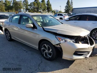 2016 Honda Accord Sedan LX with VIN 1HGCR2F37GA066292, listed as a Copart auction lot 45606335 with 76,836 mi miles and Salvage Title. Bid and sale history available at carsss.com. Image 4.
