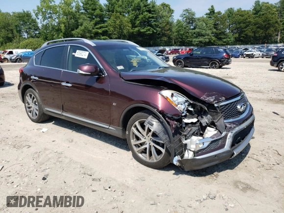 2017 Infiniti QX50 with VIN JN1BJ0RR1HM403970, listed as a Copart auction lot 77878474 with 57,531 mi miles and Non Repairable. Bid and sale history available at carsss.com. Image 4.