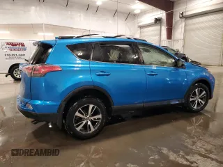2018 Toyota RAV4 XLE with VIN JTMRFREV3JJ748218, listed as a Copart auction lot 44839665 with 74,791 mi miles and Salvage Title. Bid and sale history available at DreamBid. Image 3.