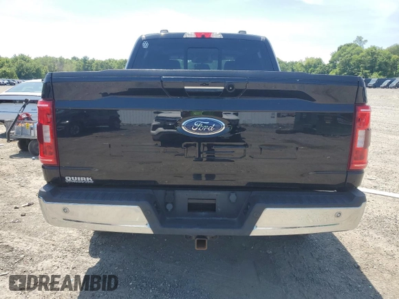 2021 Ford F-150 XL with VIN 1FTFW1E54MKD43407, listed as a Copart auction lot 59912375 with 80,087 mi miles and Salvage title. Bid and sale history available at DreamBid. Image 6.