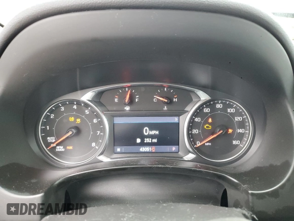 2022 GMC Terrain SLT with VIN 3GKALVEVXNL241463, listed as a Copart auction lot 58688225 with 43,051 mi miles and Salvage title. Bid and sale history available at DreamBid. Image 9.