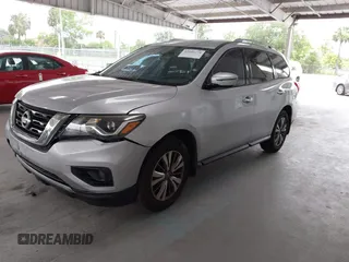 2018 Nissan Pathfinder SL with VIN 5N1DR2MN7JC679155, listed as a IAAI auction lot 42546774 with 105,614 mi miles and . Bid and sale history available at DreamBid. Image 17.