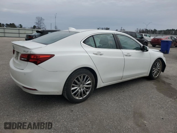 2015 Acura TLX V6 Advance with VIN 19UUB2F74FA000180, listed as a Copart auction lot 47987665 with 171,767 mi miles and Salvage Title. Bid and sale history available at carsss.com. Image 3.