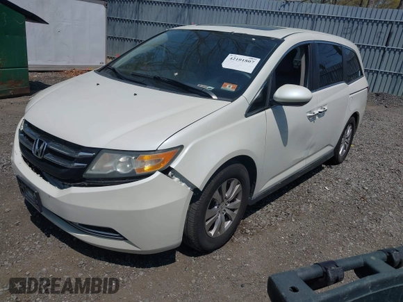 2015 Honda Odyssey EX-L with VIN 5FNRL5H64FB069742, listed as a IAAI auction lot 42101807 with 152,611 mi miles and . Bid and sale history available at DreamBid. Image 17.