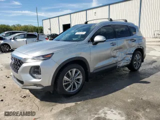 2020 Hyundai Santa Fe Limited with VIN 5NMS53ADXLH248483, listed as a Copart auction lot 47844395 with 75,585 mi miles and Salvage Title. Bid and sale history available at carsss.com. Image 1.