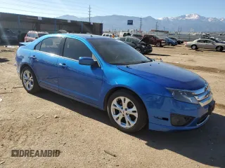 2012 Ford Fusion SE with VIN 3FAHP0HA8CR332435, listed as a Copart auction lot 44200055 with 105,416 mi miles and Salvage Title. Bid and sale history available at DreamBid. Image 4.