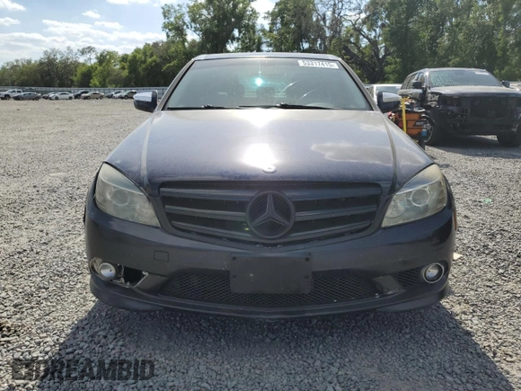 2009 Mercedes-Benz C 300 Sport with VIN WDDGF81X59F265844, listed as a Copart auction lot 53317415 with 209,533 mi miles and Salvage title. Bid and sale history available at DreamBid. Image 5.