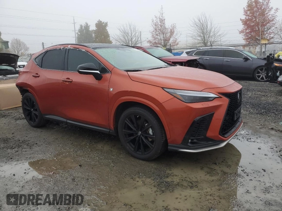 2023 Lexus NX with VIN 2T2KGCEZ8PC030839, listed as a Copart auction lot 82138494 with 17,663 mi miles and Salvage Title. Bid and sale history available at carsss.com. Image 4.