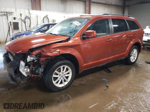 2013 Dodge Journey SXT with VIN 3C4PDCBGXDT716265, listed as a Copart auction lot 46879445 with 150,884 mi miles and Salvage Title. Bid and sale history available at carsss.com. Image 1.