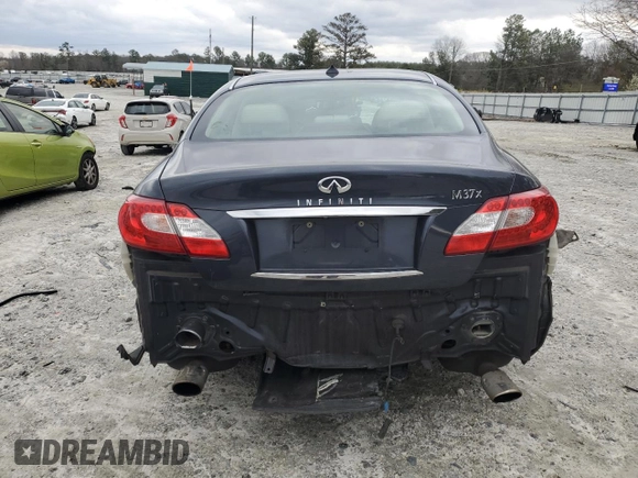 2011 Infiniti M with VIN JN1BY1AR6BM375779, listed as a Copart auction lot 47879435 with 245,770 mi miles and Salvage Title. Bid and sale history available at DreamBid. Image 6.
