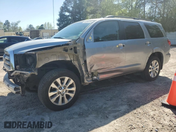 2013 Toyota Sequoia Limited with VIN 5TDKY5G13DS044283, listed as a Copart auction lot 52236725 with 195,118 mi miles and Salvage Title. Bid and sale history available at carsss.com. Image 1.