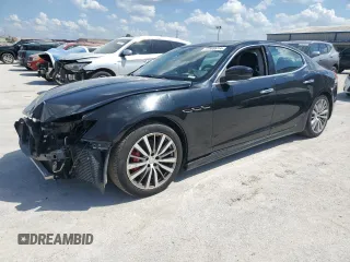 2018 Maserati Ghibli GranSport with VIN ZAM57XSSXJ1300791, listed as a Copart auction lot 72569914 with 103,484 mi miles and Salvage Title. Bid and sale history available at carsss.com. Image 1.