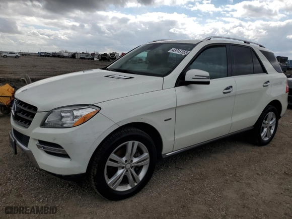2012 Mercedes-Benz M-Class ML 350 BlueTEC with VIN 4JGDA2EB5CA094617, listed as a Copart auction lot 43713155 with 212,752 mi miles and Clean Title. Bid and sale history available at carsss.com. Image 1.