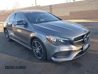 2018 Mercedes-Benz CLA 250 with VIN WDDSJ4EB0JN695467, listed as a IAAI auction lot 42024593 with 59,622 mi miles and . Bid and sale history available at DreamBid. Image 1.