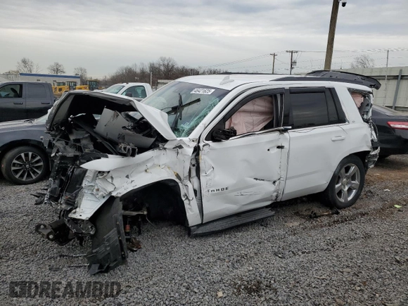 2015 Chevrolet Tahoe LT z VIN 1GNSKBKC7FR617932, wystawiony jako Copart lot #46421625 z przebiegiem Nie podano mil oraz Szkoda całkowita • Salvage title. Historia ofert i sprzedaży dostępna na DreamBid. Obrazek 1.
