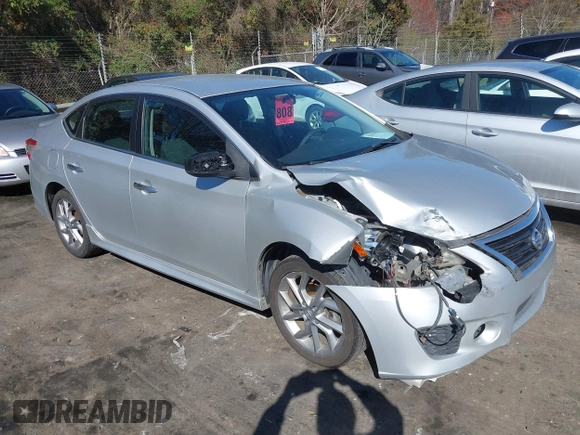 2013 Nissan Sentra S with VIN 3N1AB7AP9DL620845, listed as a IAAI auction lot 41863906 with 169,997 mi miles and . Bid and sale history available at DreamBid. Image 1.