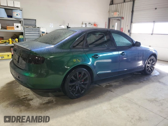 2013 Audi A4 Premium Plus with VIN WAUFFAFL7DA088610, listed as a Copart auction lot 50085415 with 103,028 mi miles and Salvage Title. Bid and sale history available at carsss.com. Image 3.
