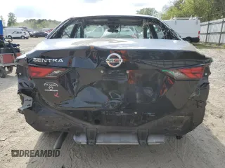 2022 Nissan Sentra S with VIN 3N1AB8BV2NY204871, listed as a Copart auction lot 53264705 with 25,446 mi miles and Salvage Title. Bid and sale history available at carsss.com. Image 6.