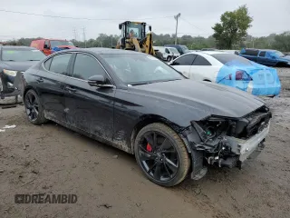 2023 Genesis G70 3.3T with VIN KMTG54TEXPU110976, listed as a Copart auction lot 71400134 with 22,958 mi miles and Salvage Title. Bid and sale history available at carsss.com. Image 4.