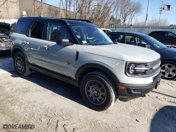 2022 Ford Bronco Sport Badlands with VIN 3FMCR9D94NRD43350, listed as a Copart auction lot 48286575 with NaN miles and Salvage Title. Bid and sale history available at carsss.com. Image 4.