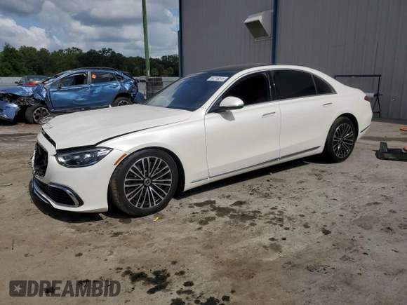 2022 Mercedes-Benz S 580 с VIN W1K6G7GB3NA141805, выставлен на аукционе Copart как лот 54716515 с пробегом 60 353 миль миль и Списание • Salvage title. История ставок и продаж доступна на DreamBid. Изображение 1.
