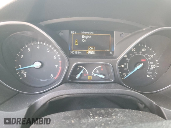 2016 Ford Focus SE with VIN 1FADP3F22GL212940, listed as a Copart auction lot 51006065 with 60,588 mi miles and Salvage Title. Bid and sale history available at carsss.com. Image 9.