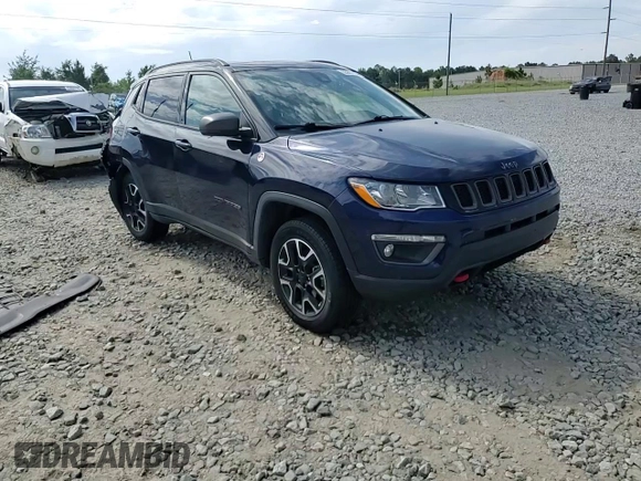 2021 Jeep Compass Trailhawk with VIN 3C4NJDDB1MT598484, listed as a Copart auction lot 55997655 with 25,257 mi miles and Salvage title. Bid and sale history available at DreamBid. Image 14.