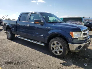 2014 Ford F-150 XL with VIN 1FTFW1ET2EFC54587, listed as a Copart auction lot 64996265 with 96,712 mi miles and Salvage title. Bid and sale history available at DreamBid. Image 4.