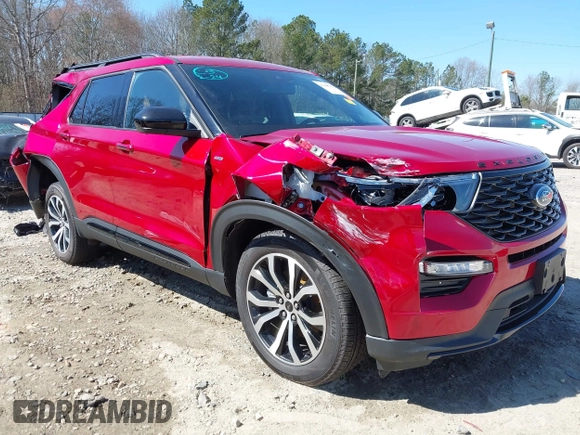 2023 Ford Explorer ST-Line with VIN 1FMSK7KH2PGB28056, listed as a IAAI auction lot 41645742 with 7,620 mi miles. Bid and sale history available at carsss.com. Image 17.