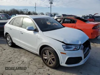 2018 Audi Q3 Premium with VIN WA1ECCFS2JR004582, listed as a Copart auction lot 36245483 with 78,437 mi miles. Bid and sale history available at carsss.com. Image 4.