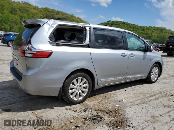 2016 Toyota Sienna Limited with VIN 5TDDK3DC0GS146147, listed as a Copart auction lot 55817445 with 141,174 mi miles and Salvage title. Bid and sale history available at DreamBid. Image 3.