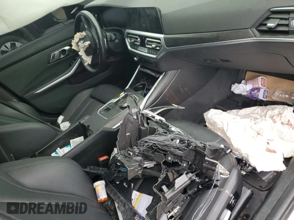 2020 BMW 3 Series M340i xDrive with VIN WBA5U9C01LFH09435, listed as a Copart auction lot 47883435 with Not Provided miles and Salvage Title. Bid and sale history available at DreamBid. Image 8.