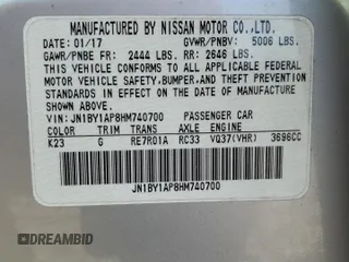 2017 Infiniti Q70 3.7 with VIN JN1BY1AP8HM740700, listed as a Copart auction lot 46144665 with 136,939 mi miles and Salvage Title. Bid and sale history available at DreamBid. Image 13.