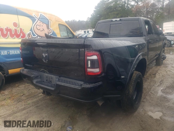 2021 Ram 3500 Laramie with VIN 3C63RRJL1MG528851, listed as a Copart auction lot 82145314 with 39,166 mi miles and Salvage Title. Bid and sale history available at carsss.com. Image 3.