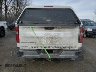 2020 Chevrolet Silverado 1500 Work Truck with VIN 3GCNWAEF7LG281916, listed as a Copart auction lot 44755725 with 128,304 mi miles and Salvage Title. Bid and sale history available at DreamBid. Image 6.