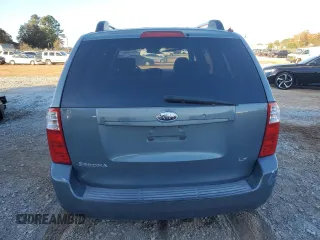 2008 Kia Sedona EX with VIN KNDMB233886214336, listed as a Copart auction lot 81980824 with 166,499 mi miles and Salvage Title. Bid and sale history available at carsss.com. Image 6.