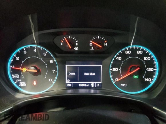 2019 Chevrolet Equinox LS with VIN 2GNAXHEV3K6203596, listed as a Copart auction lot 89193765 with 65,493 mi miles and Clean Title. Bid and sale history available at DreamBid. Image 9.