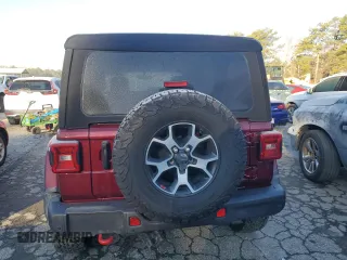 2021 Jeep Wrangler Unlimited Rubicon with VIN 1C4HJXFN7MW576196, listed as a Copart auction lot 44806285 with 47,312 mi miles and Salvage Title. Bid and sale history available at DreamBid. Image 6.
