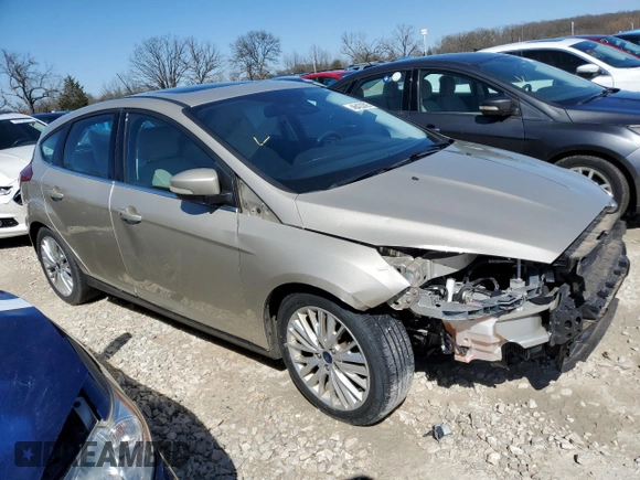 2017 Ford Focus Titanium with VIN 1FADP3N26HL342853, listed as a Copart auction lot 46433395 with 173,966 mi miles and Salvage Title. Bid and sale history available at carsss.com. Image 4.