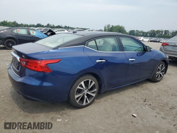 2016 Nissan Maxima SL with VIN 1N4AA6AP2GC392414, listed as a Copart auction lot 60598635 with 105,151 mi miles and Salvage title. Bid and sale history available at DreamBid. Image 3.