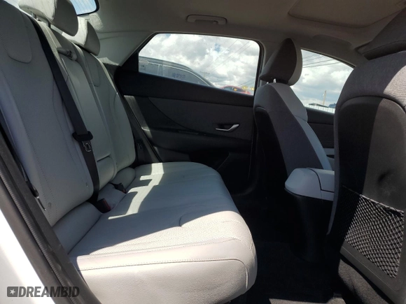 2023 Hyundai Elantra Hybrid Limited with VIN KMHLN4AJ8PU092339, listed as a Copart auction lot 51686115 with 8,041 mi miles and Salvage Title. Bid and sale history available at carsss.com. Image 10.