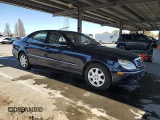 2001 Mercedes-Benz S-Class with VIN WDBNG70J81A180714, listed as a Copart auction lot 46753165 with 194,528 mi miles and Clean Title. Bid and sale history available at carsss.com. Image 4.